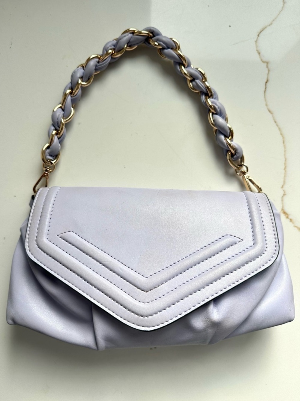 ALDO Alodagyn light purple clutch